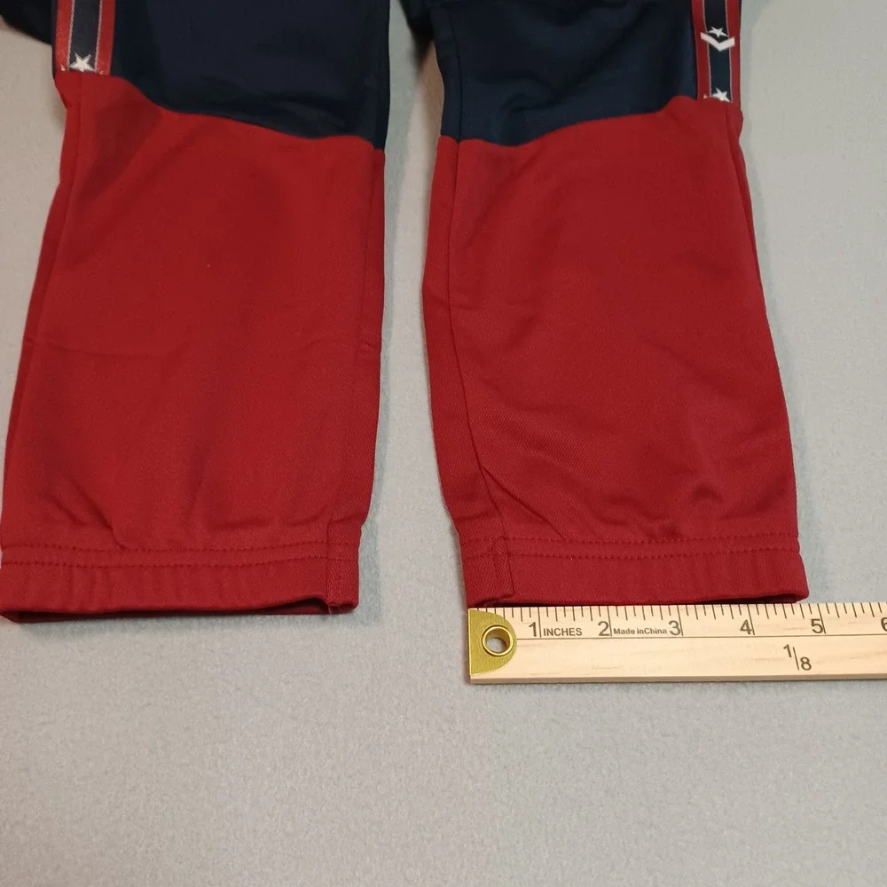 Converse Boys Navy Blue Red Star Chevron Logo Track Pants Joggers Size M 10-12Y